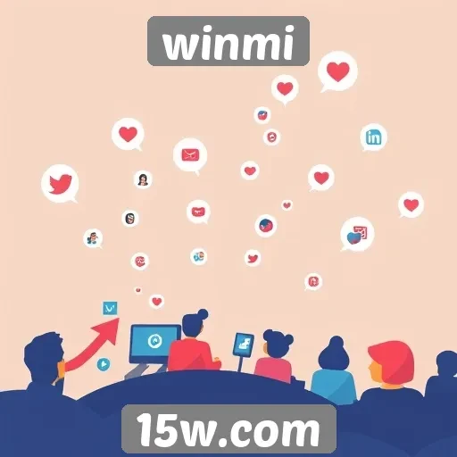 Desempenho do site winmi em redes sociais